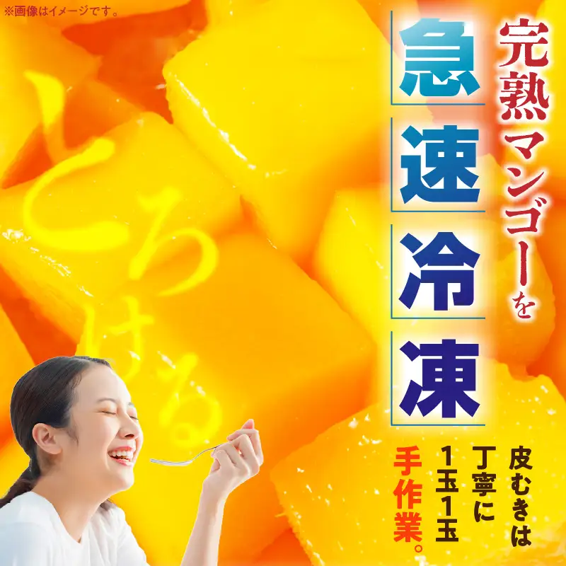 JAみやざき宮崎中央地区本部管内産 宮崎県産 冷凍マンゴー 約270g マンゴー フルーツ 果物 デザート おやつ ヨーグルト 冷凍フルーツ 南国フルーツ カット済み 冷凍 お取り寄せ