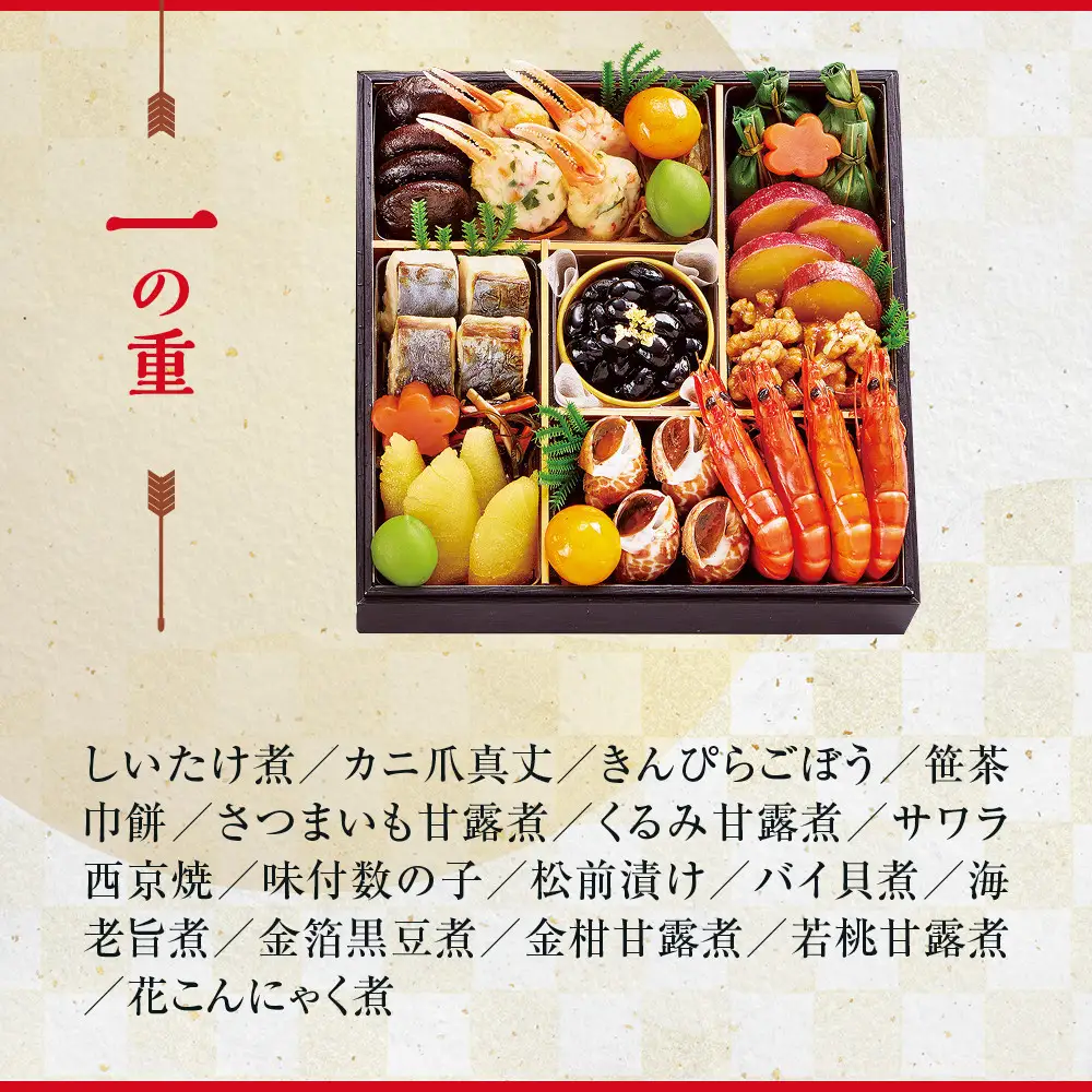 【大丸京都店おすすめ品】＜祇園 京彩宴＞監修 和洋風おせち【祥鳳】三段重4人前 レストラン 本格和洋風おせち 人気