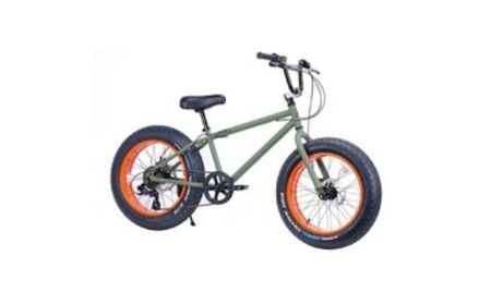 自転車 アーミーグリーン×オレンジ【20インチ 自転車】
