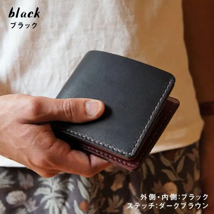 【手縫いの本革製品】ショート ウォレット 財布 本革《糸島》【BLESS】 [AAA019]