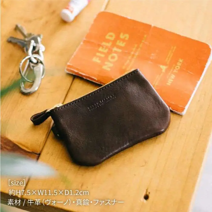 DURAM ファスナー ポーチ / SS カード ケース 小銭入れ 小物入れ 革 オシャレ 18009 《糸島》【Duram Factory】 ドゥラムファクトリー [AJE029]