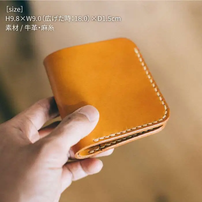 DURAM コンパクト 二つ折り 財布 / 2つ折り 革 レザー 11006 《糸島》【Duram Factory】 ドゥラムファクトリー [AJE055]