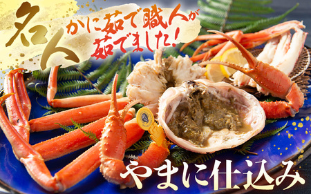 【2月発送】【先行予約】【訳あり】茹で越前がに（小）2杯 やまに仕込み [D-4306_02]