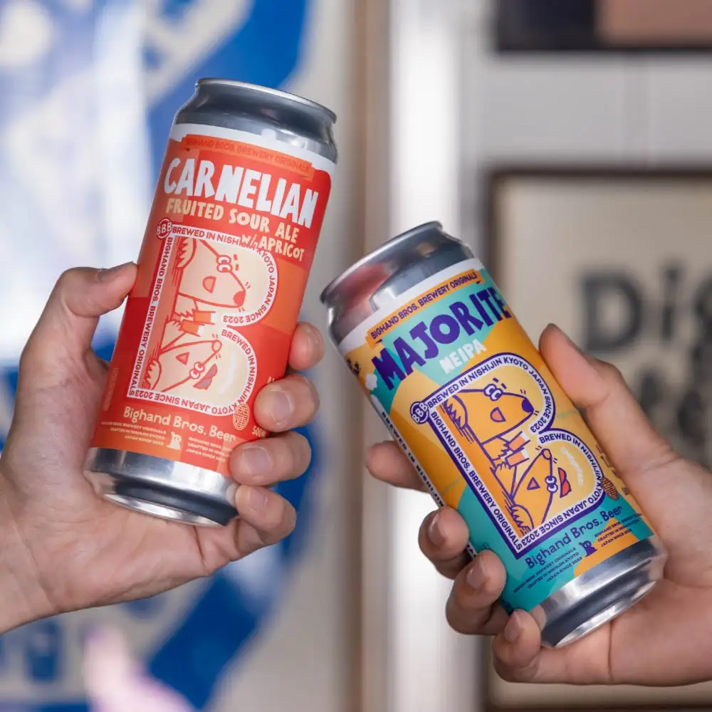 【Bighand Bros. Beer】クラフトビール 500ml缶 飲み比べ 4本セット（ビッグハンドブロスビア）［ 京都 西陣 ビール ワールドビアカップ金賞 お酒 人気 おすすめ お取り寄せ 通販 送料無料 ふるさと納税 ］