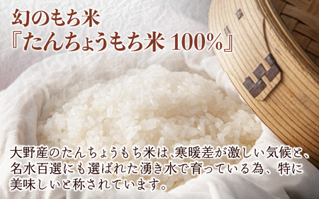 【先行予約】「杵つき白丸もちセット20個」(80g × 20個） 大野産たんちょうもち米使用