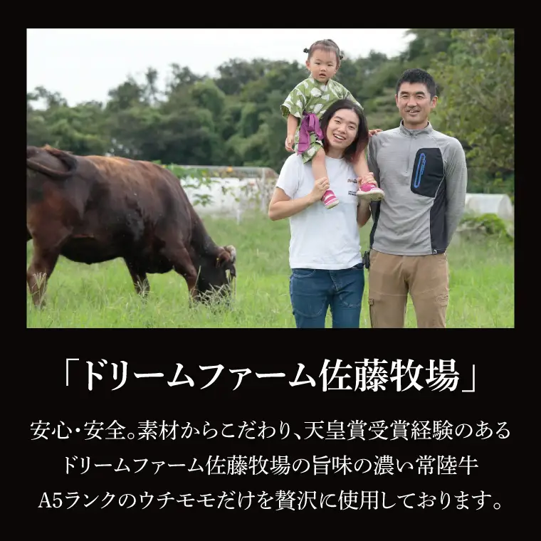 【常陸牛】佐藤さんの A5 ローストビーフ 3～4パック 合計600ｇ｜肉 お肉 牛肉 ローストビーフ 常陸牛 ブランド クリスマス イベント パーティー 茨城県 行方市【茨城県共通返礼品】(FL-23)