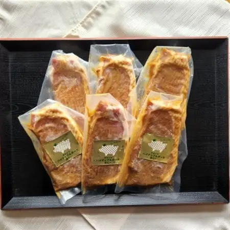 パイナップル ポークあぐー ロースステーキ味噌漬け(1枚130g×6枚セット)【配送不可地域：離島】【1454310】