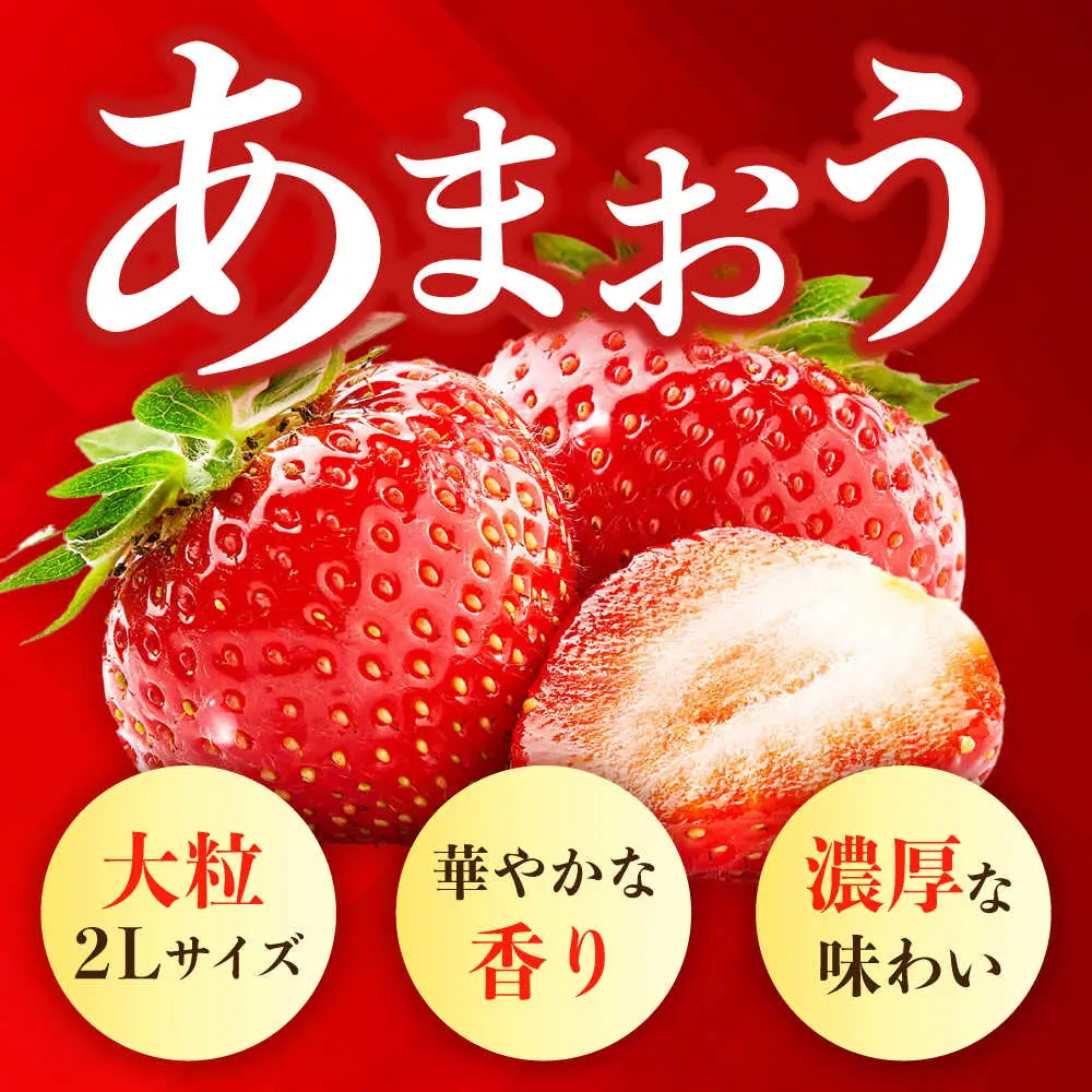 【先行予約】いちご 朝採り あまおう 約270g×2[ABDG003] いちご 果物