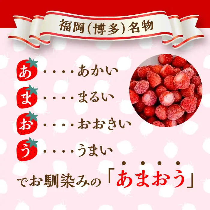 いちご 福岡県産 約500g×2袋 合計約1kg [ABDG005] 果物 あまおう