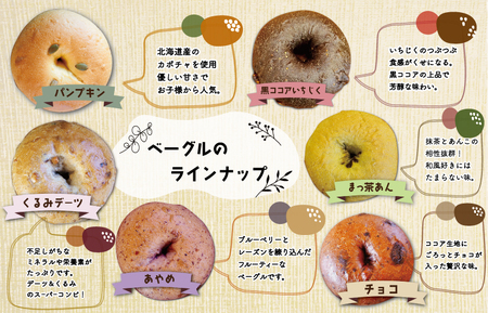 ベーグル専門店のベーグル 彩 6個 セット ベーグル 国産 リピート お試し 食べ比べ セット パン もちもち お取り寄せ 冷凍 おやつ 朝食 ベーグルファンズ