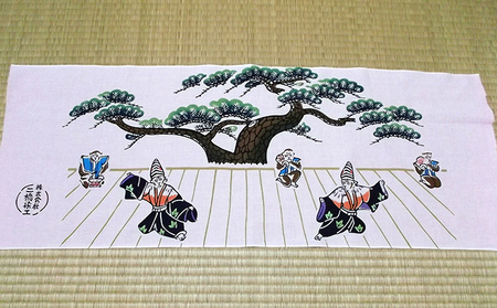 浜松注染そめ　名前入りさる年手拭い5枚セット 民芸品 工芸品 