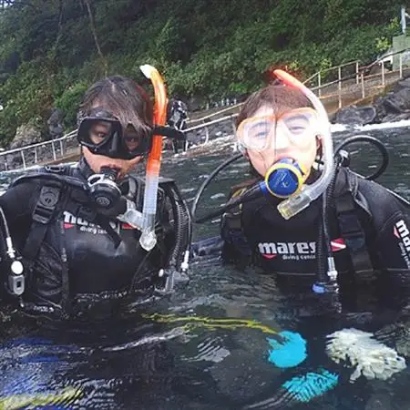 親子で、カップルで! ペアチケット～伊東・城ヶ崎の海で1日体験ダイビング(水中記念写真プレゼント付)_旅行券・チケット ダイビング 体験チケット _【1055063】