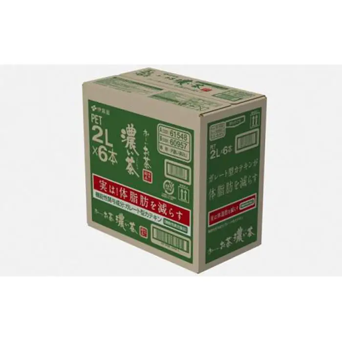 【最短７日以内発送】お～いお茶 濃い茶2L×6本セット［おーいお茶 ペットボトル 2リットル ケース 箱 伊藤園 静岡］　　