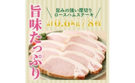 くにさき桜王豚のロースハムステーキ8枚/計0.6kg _1137R