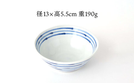 【波佐見焼】和染ライン  六べえ小鉢 シンプル5個セット 食器 皿【福田陶器店】[PA319] 波佐見焼