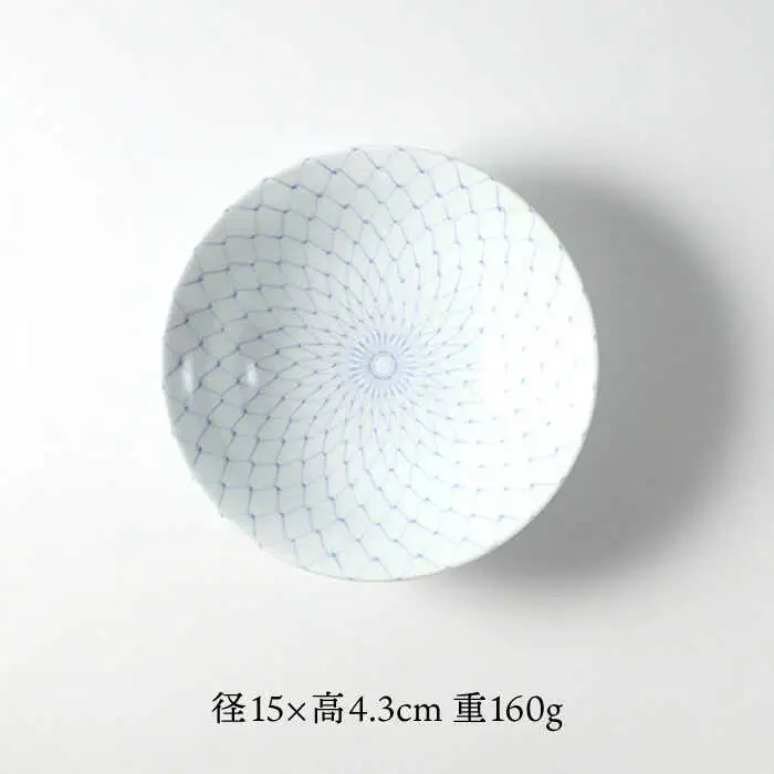 【波佐見焼】網絵（あみえ）特小鉢 網模様 5枚セット 食器 皿【福田陶器店】[PA322] 波佐見焼