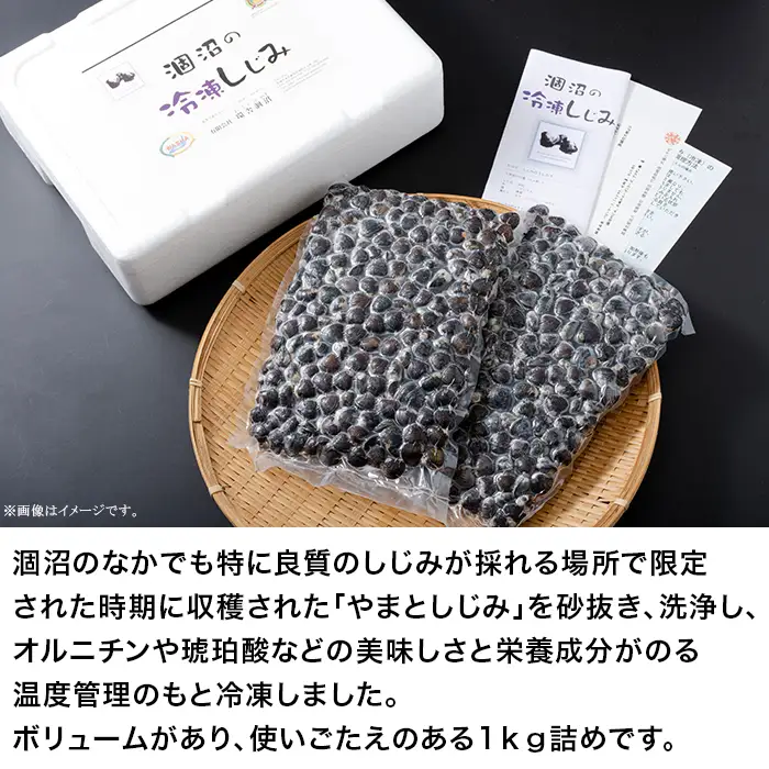 375 しじみ 約2kg 冷凍 小分け 約1kg × 2袋 規格 涸沼の大和しじみ