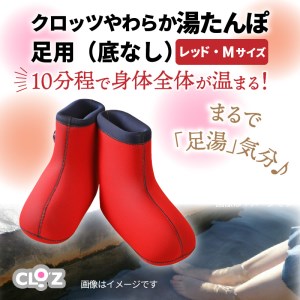 クロッツ やわらか湯たんぽ 足用タイプ（底なし/Mサイズ）_306Z-2