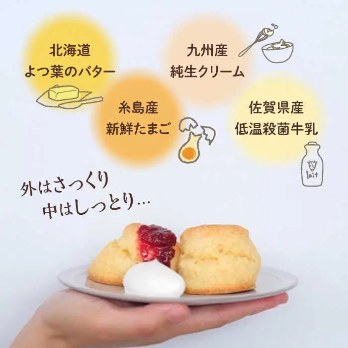 【お中元対象】スコーン 6袋 セット ( 5種 / 6袋 計12個 ) 糸島市 / フルーレ [AME015]