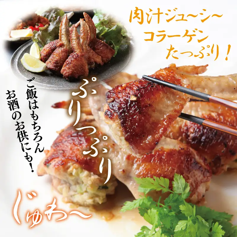 手羽先餃子20本 (10本×2袋) 日本料理屋のお惣菜 さのうまみ鶏 小分け