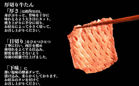 オアシス九州 牛タン 厚切り＆薄切りセット (軟化加工） 600g  冷凍 _U117-0045