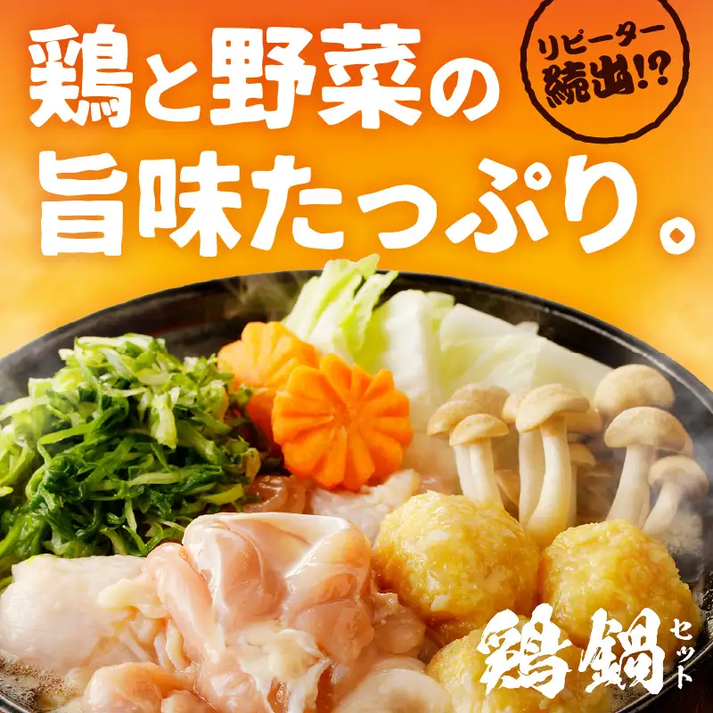 国産鶏もも肉と九条ネギの鍋セット1人前｜鍋セット