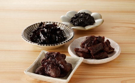 期間限定【柳ばし小松屋】4個入り詰め合わせ（かき佃煮・生のり佃煮・一と口あなご・昆布佃煮）_0181-015-T05