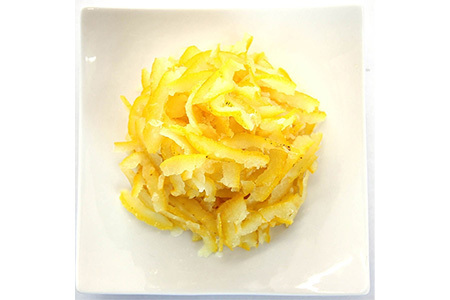 木頭柚子 果皮スライス（2mm） (冷凍) 1kg ゆず ユズ 柚子 果皮 OM-37