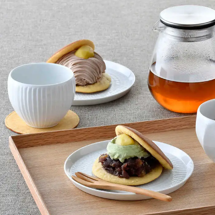 【波佐見焼】白磁手彫 ティータイム 4点セット 食器 皿【一真窯】[BB64] 波佐見焼