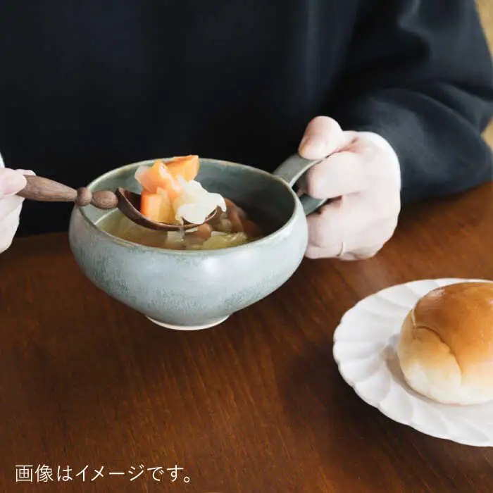 【波佐見焼】スープのためのカップ（アンティークグリーン） 2個セット 食器 皿【イロドリ】[KE65] 波佐見焼