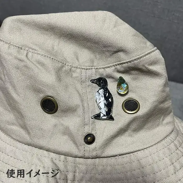 ウミガラスと卵のピンバッジ【26001】