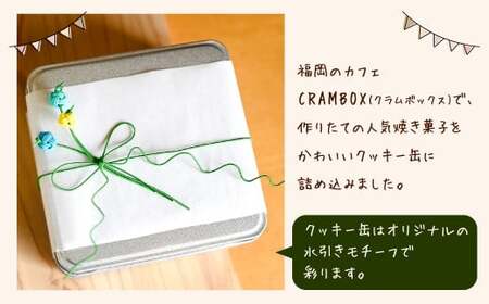 【 クッキー缶 × 水引き 】福岡の隠れ家カフェ CRAMBOX 人気 の 焼き菓子 詰め合わせ クッキー 焼菓子 お菓子 ギフト プレゼント