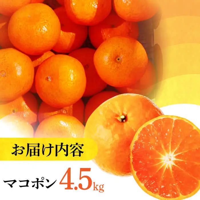 【デコポンの子供】マコポン4.5kg[EAA006]次世代のデコポン 先行予約