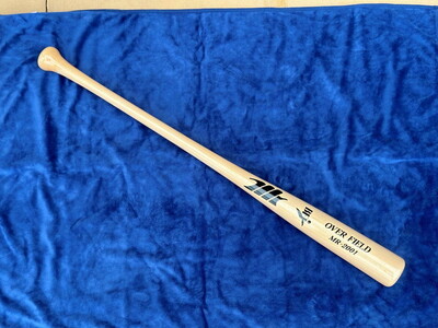 【クリア色】メープル材BFJ付試合用バット1本【85cm・860g・標準グリップ】｜野球 木製バット 硬式