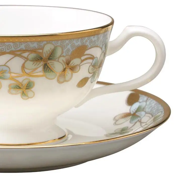 ノリタケ アーカイブコレクション カップ＆ソーサー(色絵金彩クローバー文)N-364J/X97221