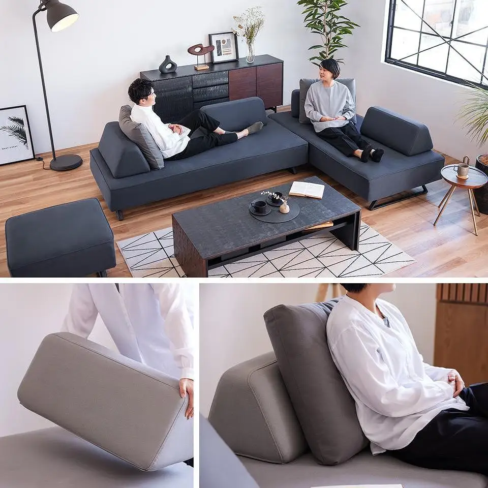 リバティ2 ソファ 180cm 3人掛け ライトグレー【モーブル】【大川家具】
