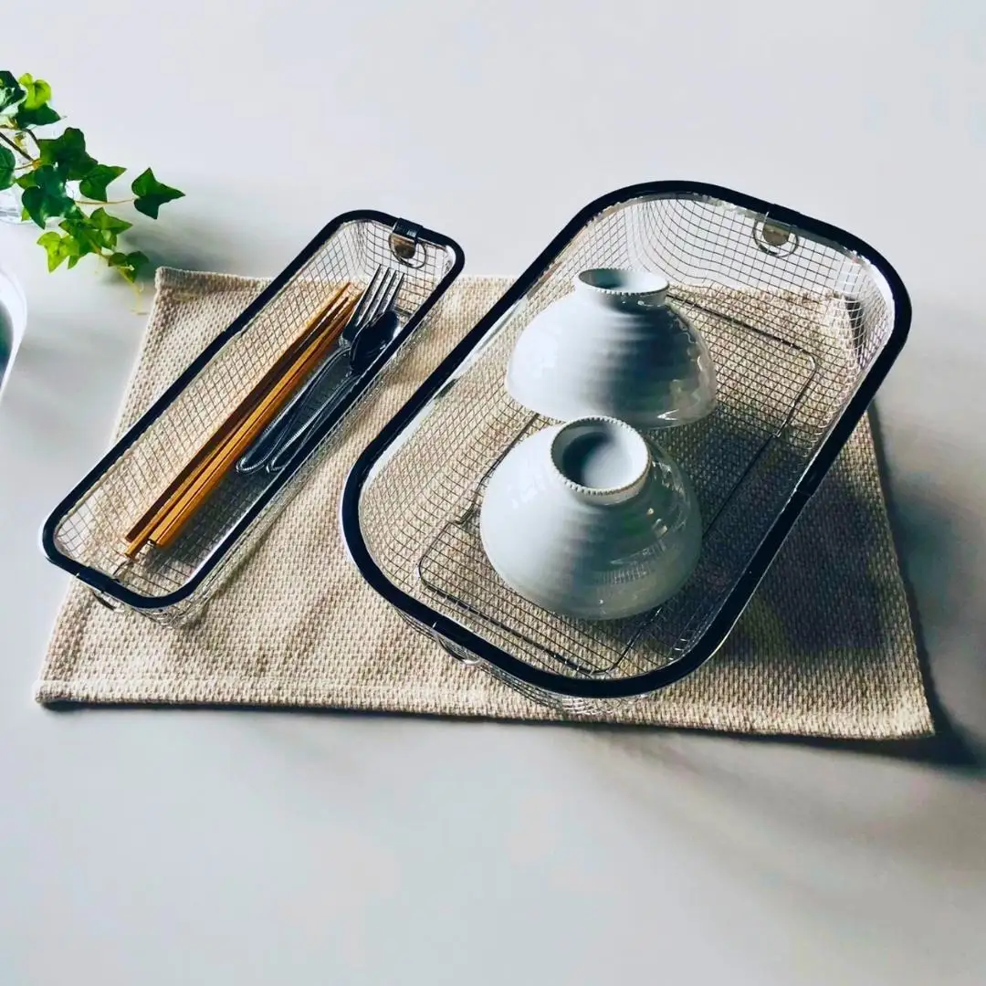すっきり暮らす水切りかご 浅型 ＋ スリム セット 燕三条製 水切り キッチン用品 キッチン整理 キッチン収納 bwsSELECTION [ビーワーススタイル]【011S160】