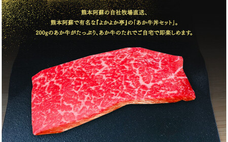 あか牛丼 2人前セット あか牛モモ 200g あか牛のたれ 200ml付き