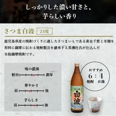 【敬老の日・のし付き】限定＆枕崎の定番飲み比べセット A6-120S_酒・アルコール 芋焼酎 焼酎 _【配送不可地域：離島】【1460348】