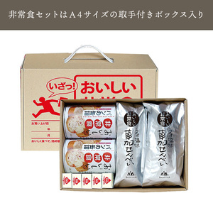 おいしい非常食セット×2箱＆草加せんべい  | せんべい 草加せんべい 防災
