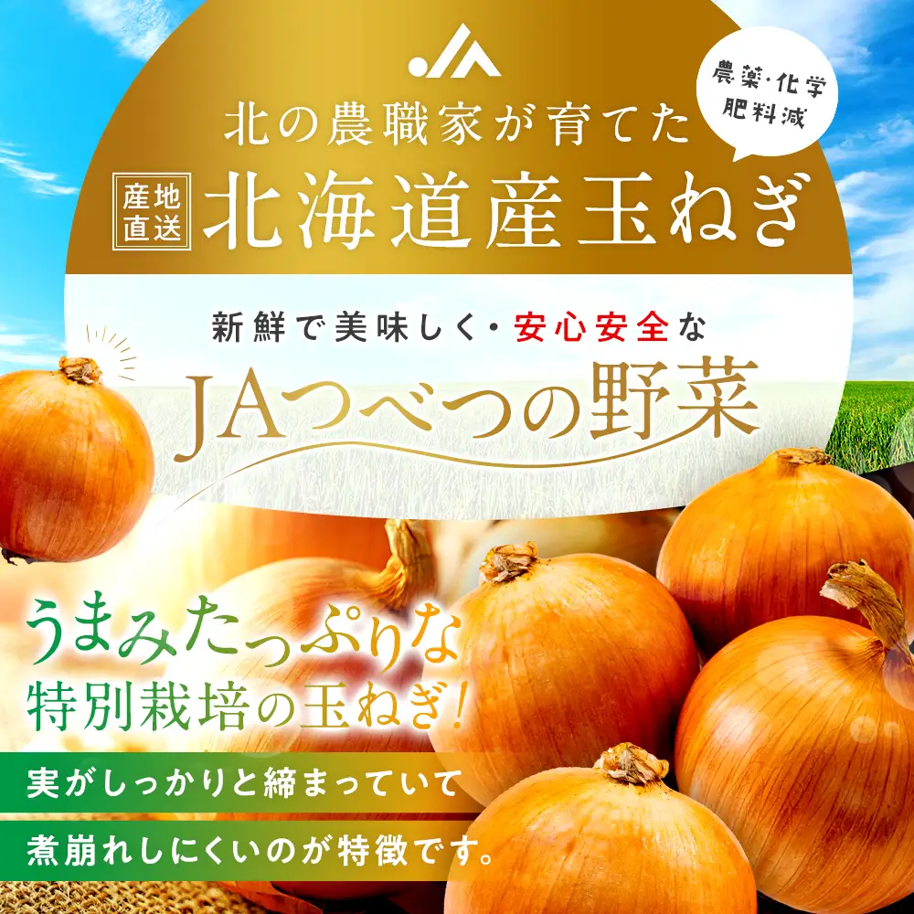 【先行受付】R8年産 特別栽培玉ねぎ 5kg | 玉ねぎ たまねぎ タマネギ 玉葱 大容量 オニオン 甘い 減農薬 特別栽培 国産 カレー ハンバーグ 煮込み 炒め物 北海道 津別町 送料無料