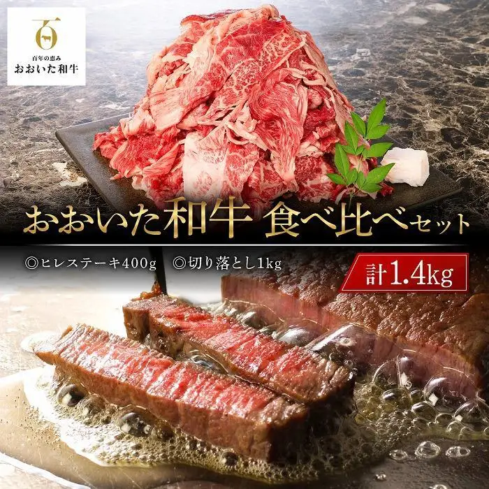 ＜定期便 全3回＞おおいた和牛 食べ比べ【総計4.2kg！】寄附額15万円コース（４）（ヒレ・サーロイン・カルビ等）