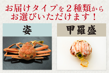 【先行予約】選べる！美味しさ直送【成前特選】 せいこがに（220g～260g）×2杯【11月～1月発送】 [E-028045]/ せいこがに