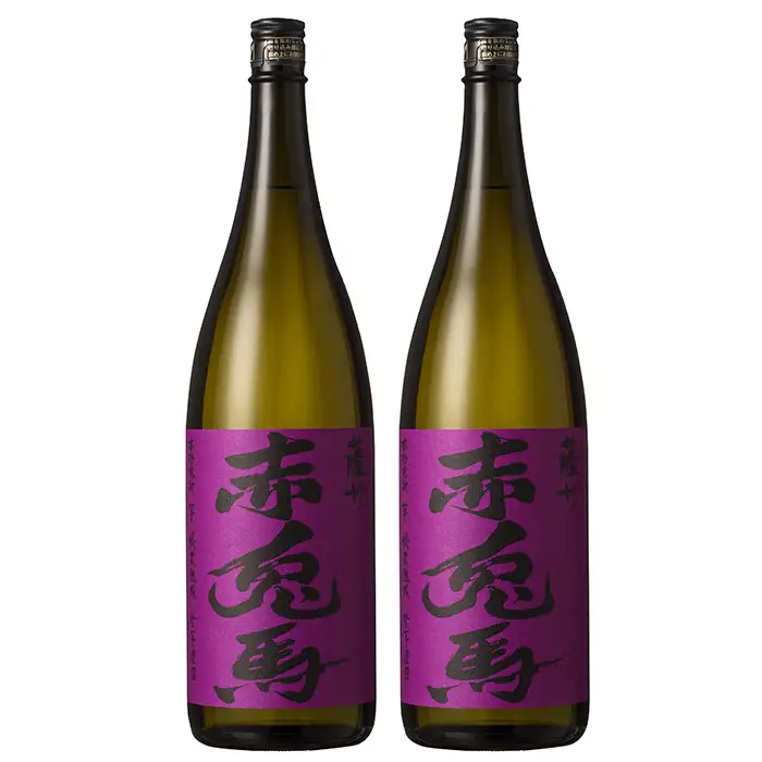 【3か月定期便】本格芋焼酎「紫の赤兎馬」1.8L×2本セットを計3回お届け！鹿児島本格芋焼酎 甘くフルーティーな香りが特徴！【99-003-54-TK】