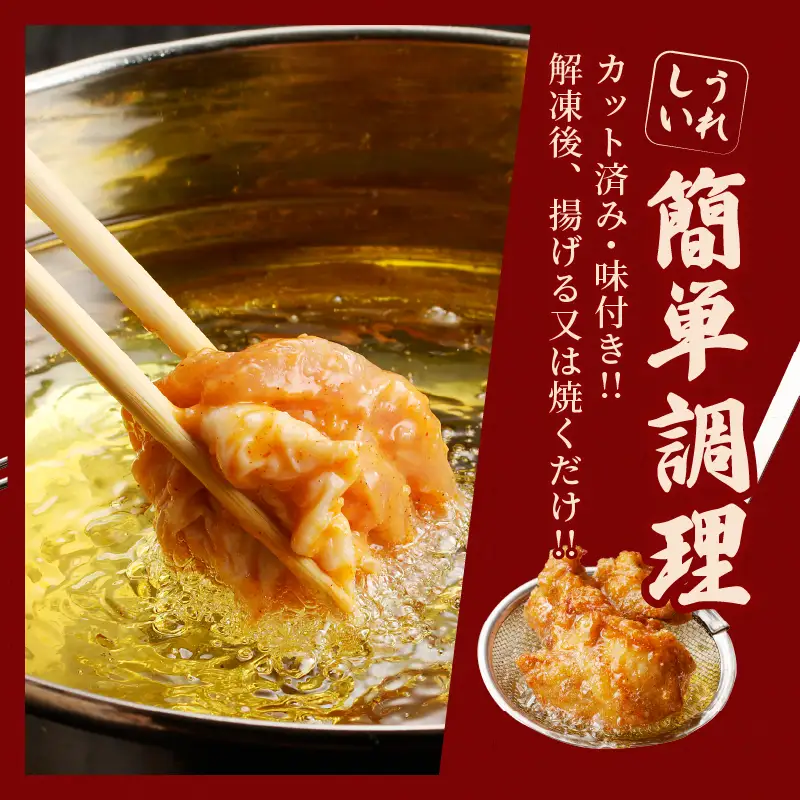 揚げるだけ!!味付き唐揚げ(計1kg) 鶏 鶏肉 チキン 国産_T006-0015