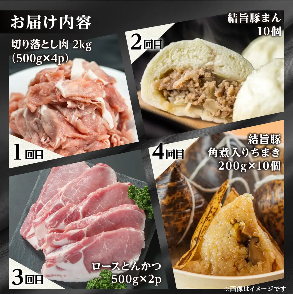 《まるごと定期便》全10回 お届け 結旨豚 三昧バラエティ 定期便 肉 肉づくし 白川郷 ゆいうまぶた ロース肉 しゃぶしゃぶ 国産 豚肉 焼肉 バラ 切り落とし カツ とんかつ 食べ比べ ブランド豚 ブロック ステーキ 岐阜県 人気 お楽しみ [S602]