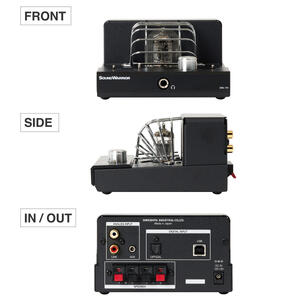 アンプ SOUND WARRIOR 小型 ハイブリッド 真空管アンプ SWL-T01-SD オーディオ 家電