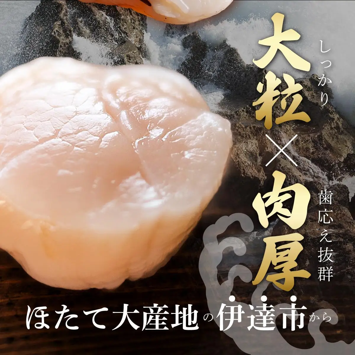 ほたて貝柱 玉冷 1kg 30粒 ～ 40粒