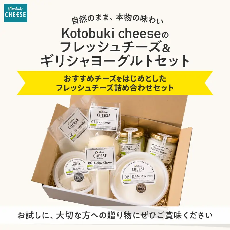 1128 フレッシュチーズ6種/ギリシャヨーグルトセット KN087-002 チーズ 乳製品