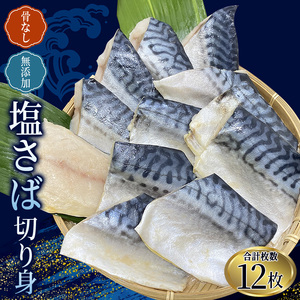 骨なし 無添加 塩さば 切身 60g × 12枚 (4枚入り3セット) 【nss507B】